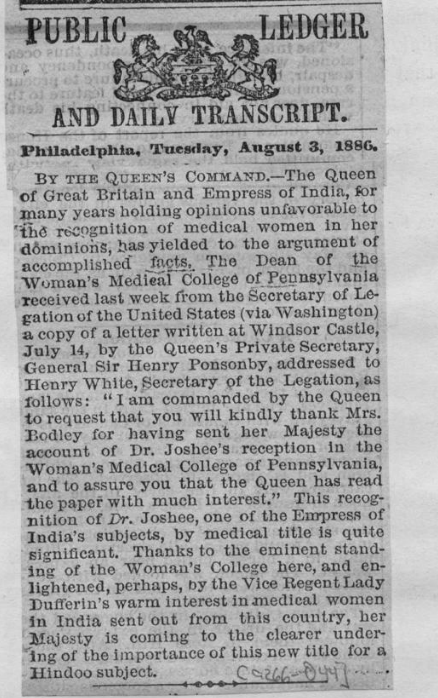 Gleeful account of Queen Victoria's yielding to "the argument of accomplished facts."