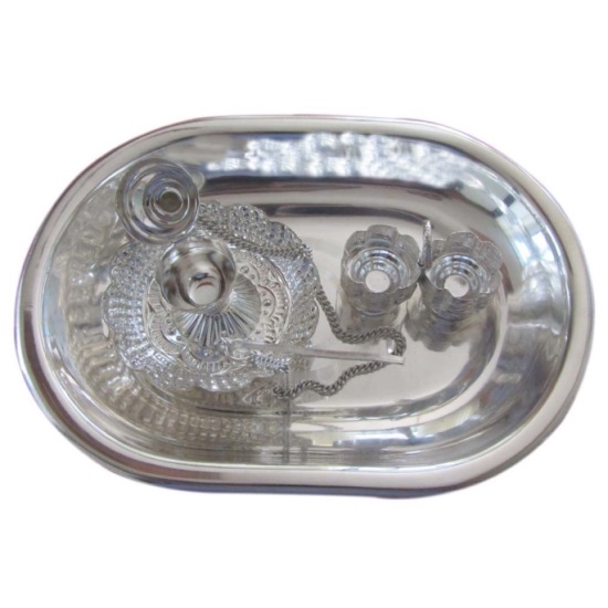 Silver perfume dabber. Used in Carpenter home (Roselle, NJ) to welcome guests. Summer 1883.